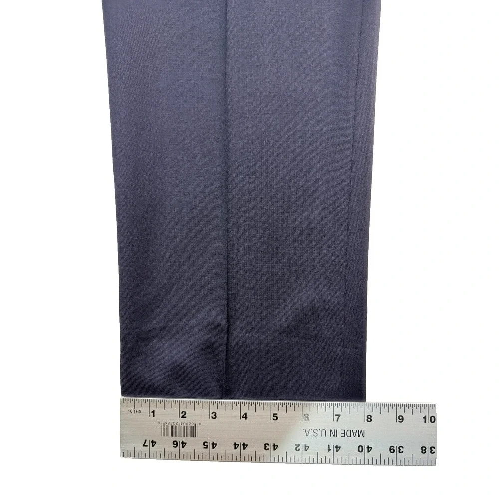 Brooks Brothers 42x30 Milano 1818 Slim Fit Pants Trousers Italian Wool Navy Blue